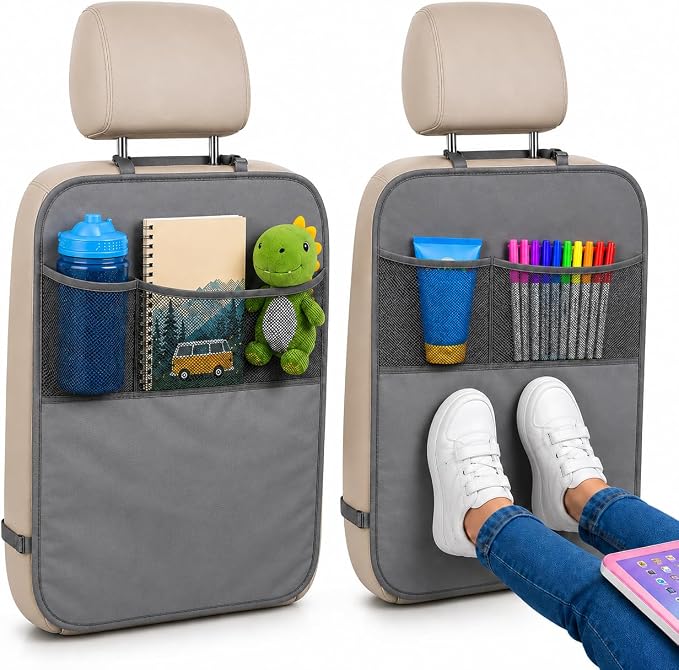 EcoNour Car Kick Mats Back Seat Protector