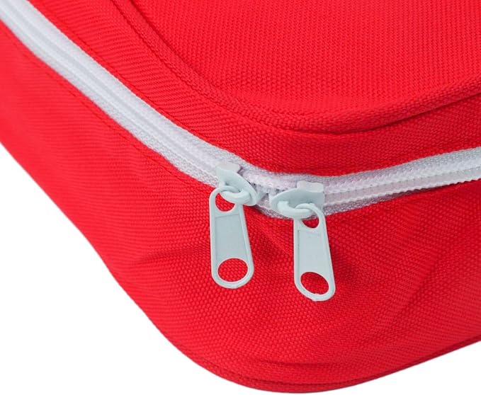 First Aid Bag First Aid Kit Empty Medical Storage Bag Red Trauma Bag for Emergency First Aid Kits Car Workshop Cycling Outdoors (Red Handle)