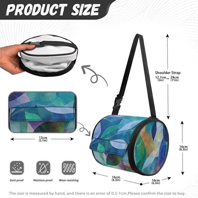 Hanging Bathroom Toilet Paper Tissue Holder Wall Mounted Tissue Towel Roll Holder with Adjustable Strap Easy Installation,Artistic Crystal Leaves
