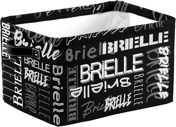 Personalized Storage Bins with Name Custom Kids Storage Basket Cubes Organizer with Handles for Organizing Boys and Girls Toys Shelf Closet Nursery Baskets Boxes, 1 Pack