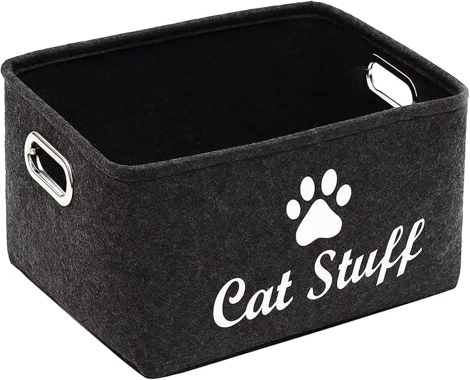 Pet Toy Organizer Box Dogs Treats Organiser Boxes Dog Supplies Storage Bins for Dog Apparel and Accessories Dog Toys Dog Coats