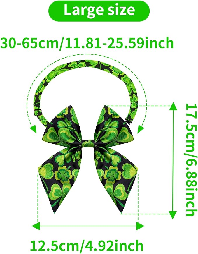 PET SHOW 10 Pack Holiday Spring Sailor Dog Bowties for Large Dogs