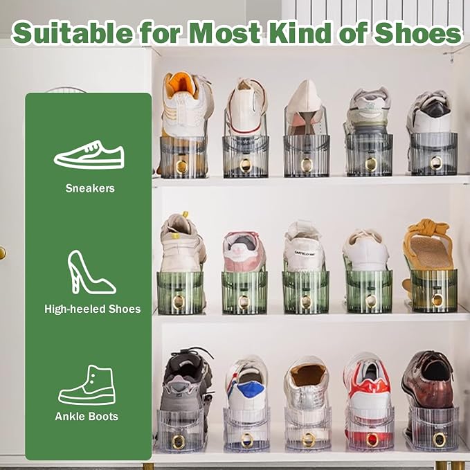 Adjustable Shoe Slot Organizer for Closet Space Saver(20-Pack)