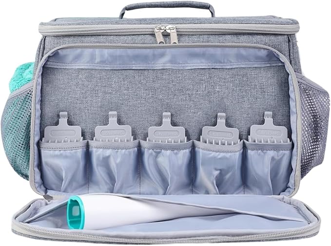 Home Storage Pet Grooming Gear Bag,Reinforced Carry Pouch, Multi Compartment Storage Solution, Mobile Cleaning Tool Organizer, Portable Utility Tote,Spacious Protective C