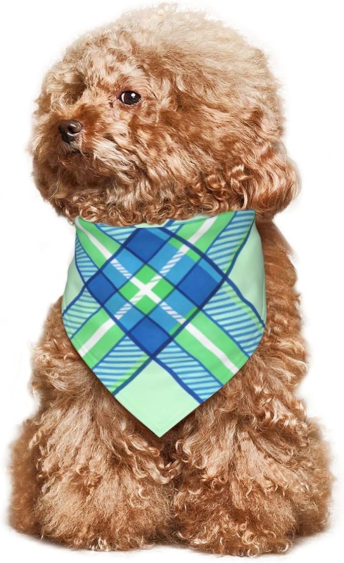 Teacher's Pet Dog Bandana,Funny Bandana Gift,Photo Prop Accessories for Dog Lovers Owner Gift,Triangle Reversible Fall Scarf, Adjustable (Checkered)