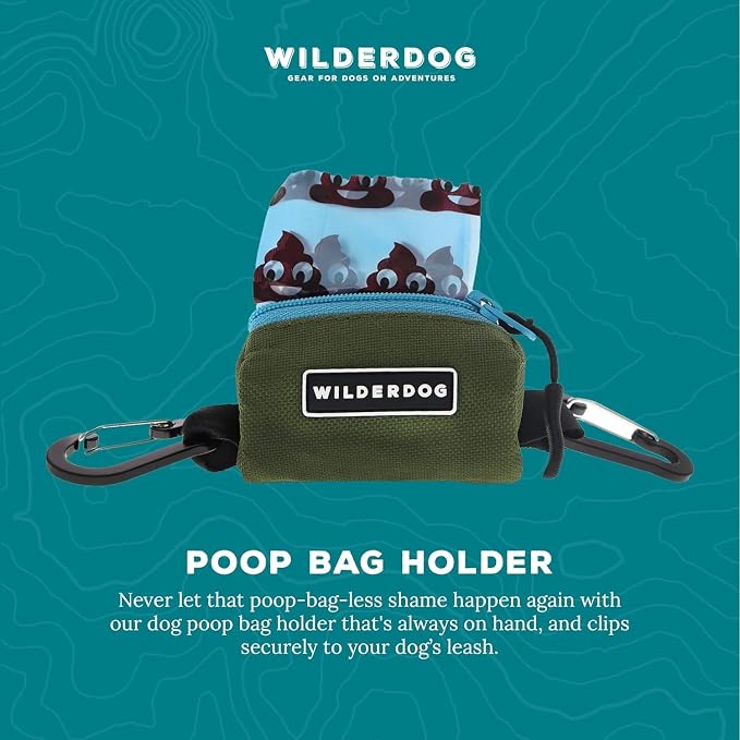 Wilderdog Dog Poop Bag Holder - Seafoam