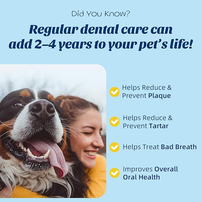 Dental Powder & Pet Teeth Cleaning Powder Kit for Dogs & Cats – Complete Oral Care Kit for Clean Teeth & Fresh Breath – Includes Dog Paw Balm, Nose Balm & Protective Paw Wax