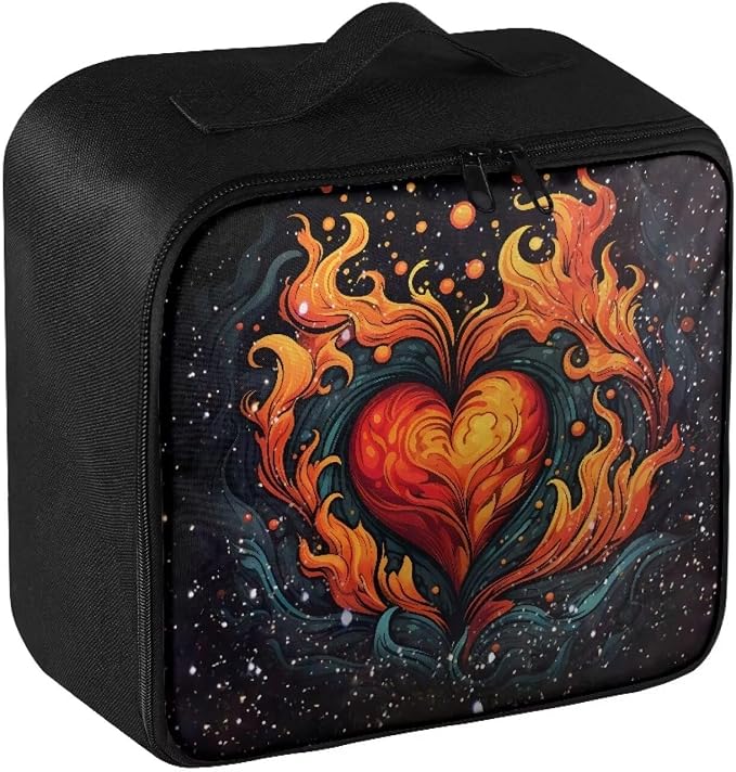 First Aid Bag Empty Medium Love Heart-Shaped Medical Bag Empty Travel Medicine Bag Pattern First Aid Pouch Empty Travel Rescue Pouch First Responder Storage Medicine Emergency Bag