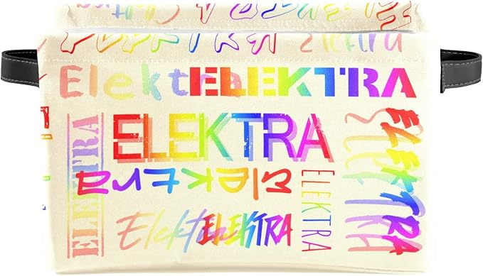 Personalized Storage Bins with Name Custom Kids Storage Basket Cubes Organizer with Handles for Organizing Boys and Girls Toys Shelf Closet Nursery Baskets Boxes, 1 Pack