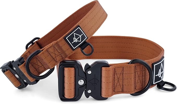 MADE TO ROAM Explorer Dog Collar | Heavy Duty Nylon & Durable Metal Buckle | Premium adjustable collar with rust-resistant hardware. Fits small to large dogs. 15 colors. Matching leash & harness