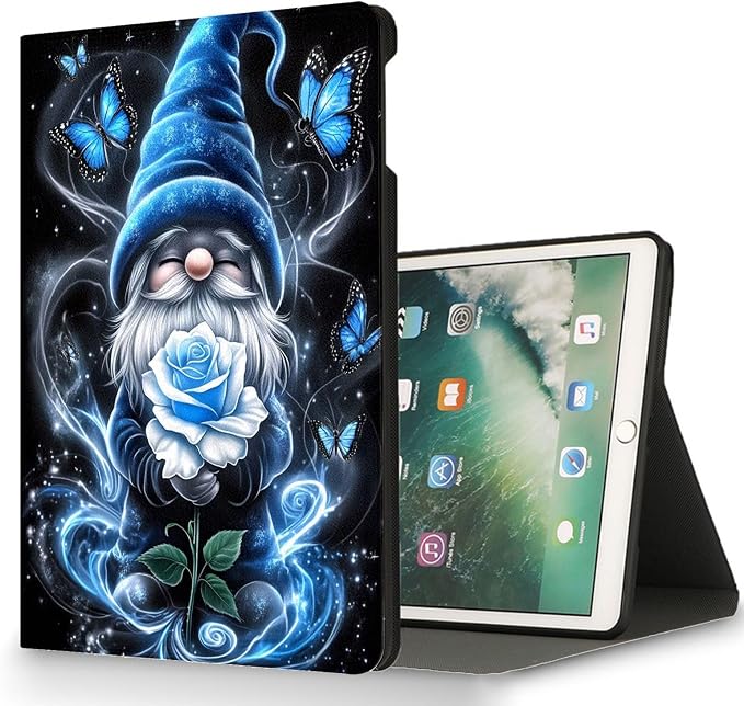 for Samsung Galaxy Tab S7 FE 2021/S8 Plus 2022/S7 Plus 2020 12.4 Inch Tablet Case,Auto Wake/Sleep,Adjustable Stand Protective Cover - Cute Dog Floral