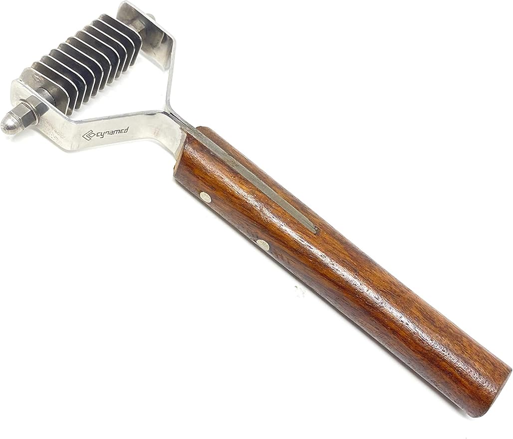 Pet Grooming Tool - Undercoat Rake for Cats & Dogs - Premium Trimmer Coat King Blade - Safe Dematting Comb for Easy Mats & Tangles Removing - No More Nasty Shedding and Flying Hair (10 Blade)