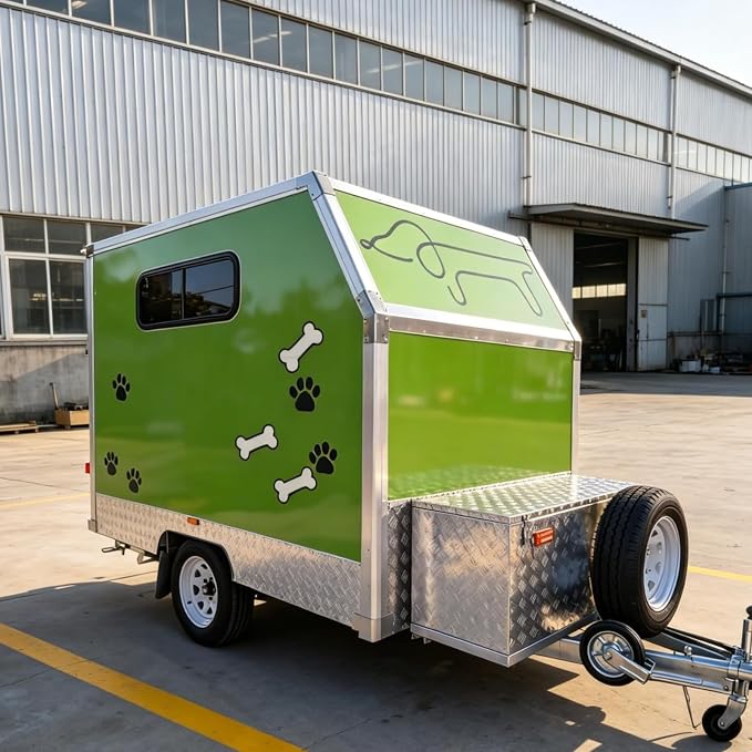 Mobile Pet Grooming Trailer Professional Dog Grooming Salon Station | Built for Mobile Groomers with Business Ready Layout, Grooming Workspace, Storage Solutions and Custom Design Support