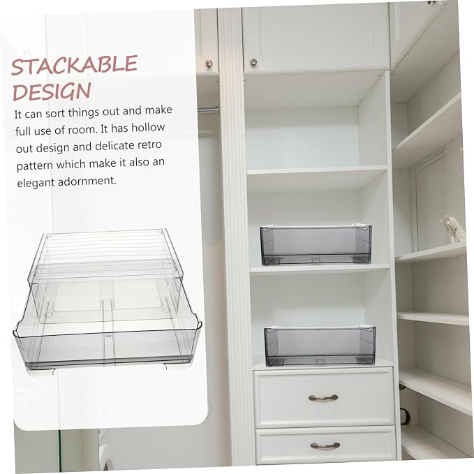 Ciieeo Underwear Organizer Divider Stackable Clothing Storage Bin for Bras Socks Ties Belts Portable Bedroom Organizer for Easy Access and Efficient Storage