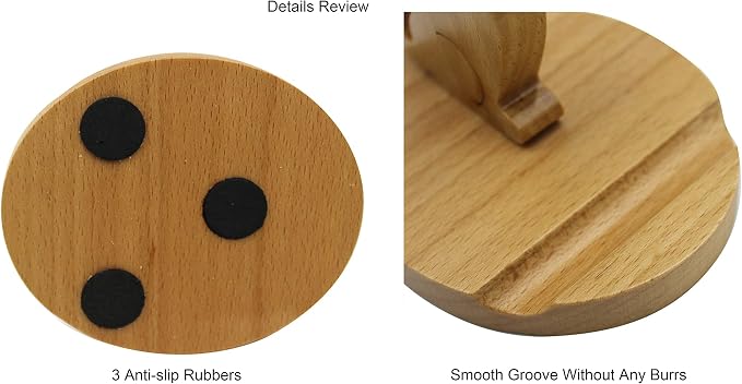 Cute Dog Cellphone Holder Stand Wooden Smartphone Desk Holder for All Mobile Phones Animal Phone Stand Desk Ornament