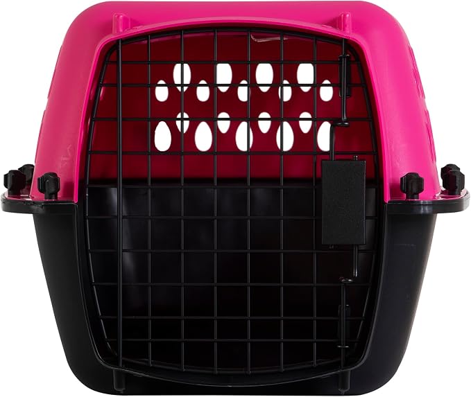 Petmate Pet Porter Fashion Dog Kennel 23in, Hot Pink, for Pets up to 15lbs | Made in USA