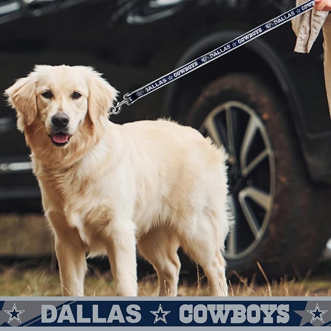 NFL PET Leash Dallas Cowboys Dog Leash, Large Football Team Leash for Dogs & Cats. A Shiny & Colorful Cat Leash & Dog Leash Licensed by The NFL