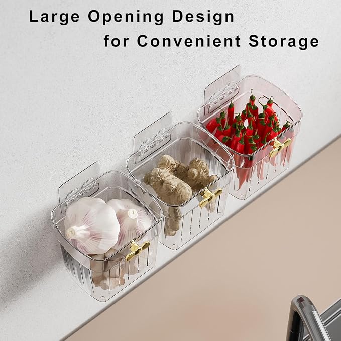 4 Pack Adhesive Cabinet Door Organizer, Compact Pantry Organizers and Storage Bins, Clear Bathroom Storage Organizer Shelf for Narrow Space, Wall Mounted Shower Caddy Hanging Sink Caddy