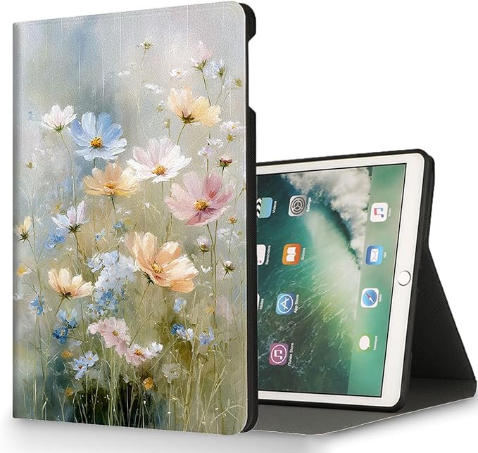 for Microsoft Surface Pro 8-13" 2021 Tablet Case,Auto Wake/Sleep,Adjustable Stand Protective Cover - Watercolor Flower
