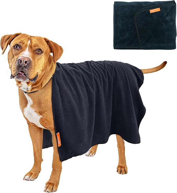 Bath Towel for Large Dogs – XL Microfiber Dog Drying Towel | Covers More, Absorbs More | 47 x 31 in | Quick Dry After Baths, Swims & Wet Walks