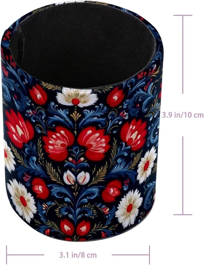 Flower Pen Holder, Pencil Cup Marker Brush Holder Desk Storage Case, Desktop Organizer for School Office Home Supplies