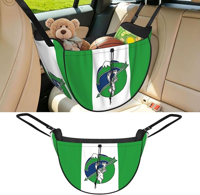 Gamètì Flag Car Seat Organizer-Backseat Storage Bag for Travel | Waterproof Durable. Holds Snacks Gear Essentials. Fits Most Cars.