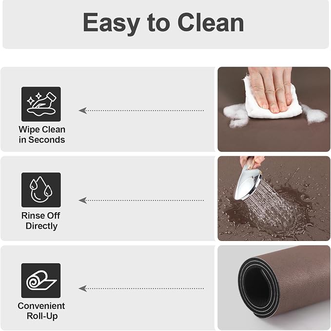 Ecotrim Coffee Mats for Coffee Bar Accessories, Brown 16" x 24"