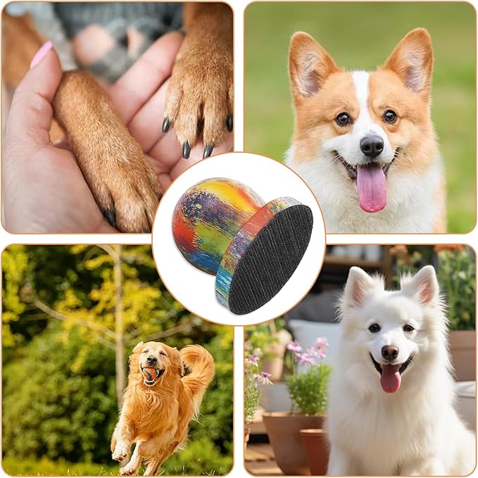 Dog Nail File, Grinder for Quiet Nail Care, Stress-Free Grooming Tool with Four Replaceable Sandpape and Storage Bag, Dog Nail Scratch Board for Anxious Pets and Multi-Dog Households