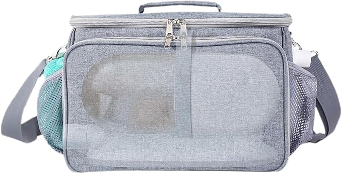 Home Storage Pet Grooming Gear Bag,Reinforced Carry Pouch, Multi Compartment Storage Solution, Mobile Cleaning Tool Organizer, Portable Utility Tote,Spacious Protective C
