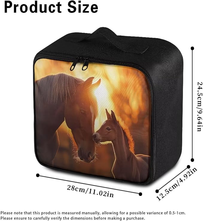 Rnyleeg Sunset Horse First Aid Kit for Home First Aid Bag Empty Emergency Medical Kit Portable Basic Outdoor Essentials Survival Kit