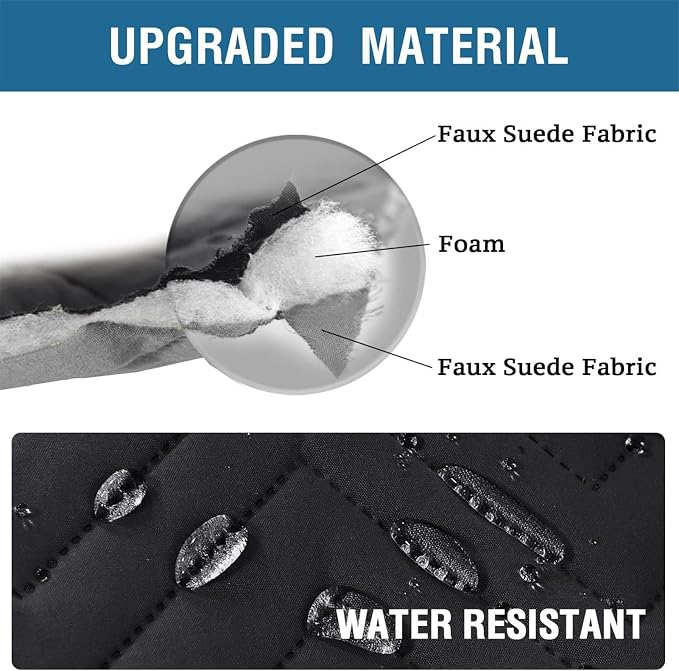 2Pcs Armrest Chair Covers for Sofa Waterproof Couch Arm Covers Armchair Covers for Arms Sofa Arm Covers Sofa Armrest Organizer for Magazine,Tablet,Phone (Black)