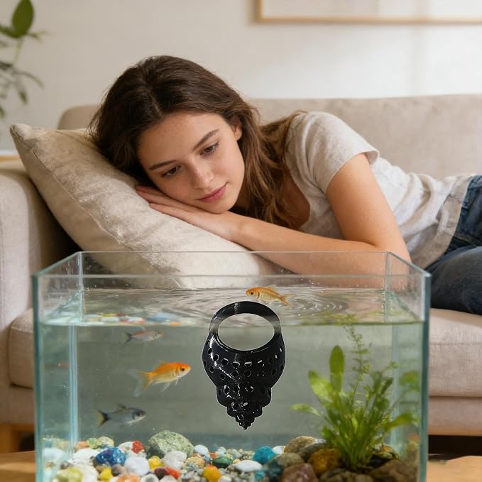 Floating Betta Bed, Fish Tank Decoration, Shrimp Cave Resting Spot with Soft Design, Aquarium Habitat Accessory, Relaxation Resting Stand, Betta Furniture for Home Office Bedroom