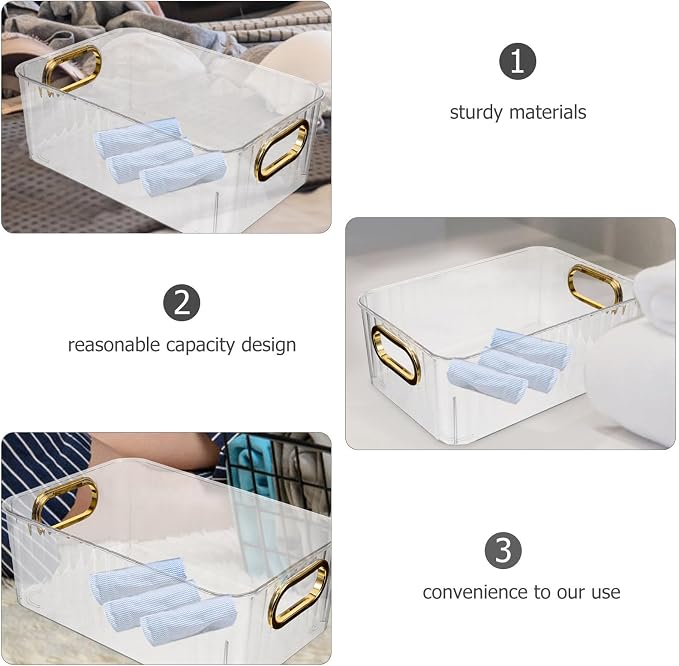Holibanna White Pet Wardrobe Organizer Box with Classified Storage and Strong Load-bearing Capacity for Socks and Accessories, for Bedrooms and Toilets, Sturdy Plastic Underwear Storage Box