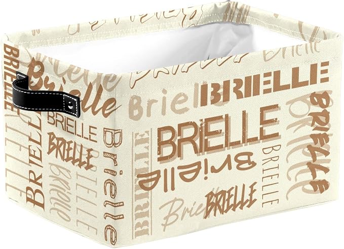 Personalized Storage Bins with Name Custom Kids Storage Basket Cubes Organizer with Handles for Organizing Boys and Girls Toys Shelf Closet Nursery Baskets Boxes, 1 Pack