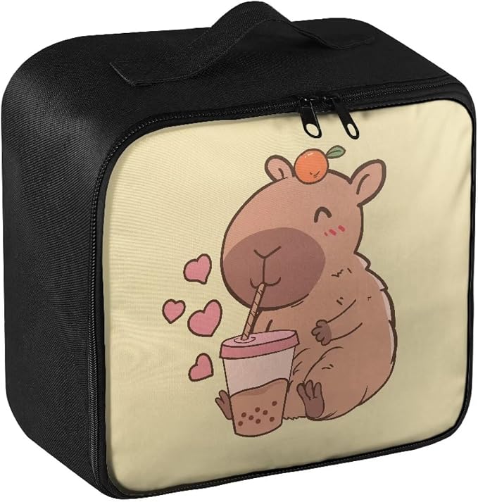 Rnyleeg First Aid Kit Bag Empty Cute Capybara Medical Kit for College Dorm Travel First Aid Bag Emergency Supplies Small Compact Lovely Bag
