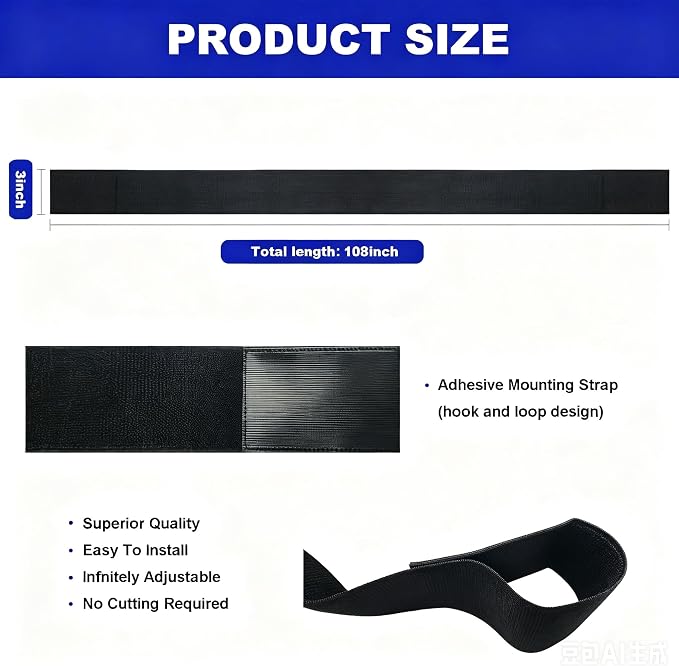 Under Couch Bed Blocker for Kids and Pets Toys, 108" L x 3" H, Easy Install | Under Sofa Barrier for Dogs, Cats and robot vacuums, Gap Filler for Furniture