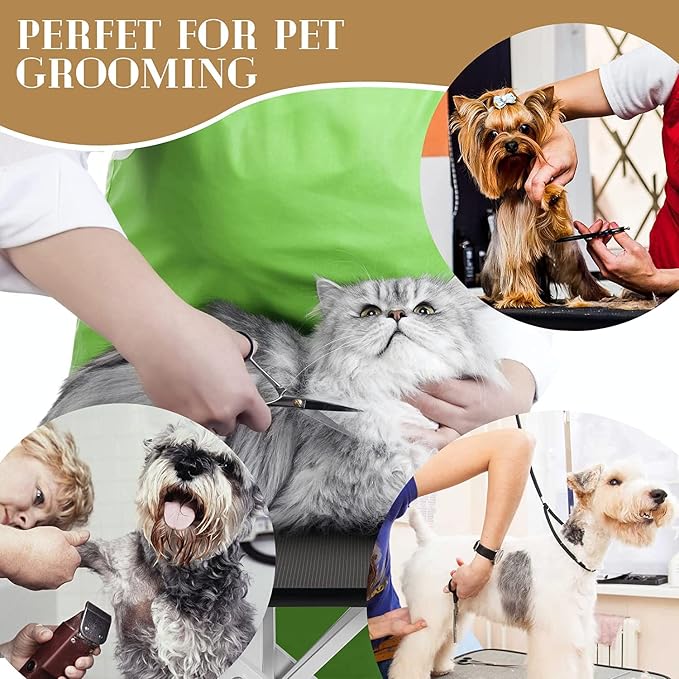 Hydraulic Dog Grooming Table for Small/Large Dogs, Heavy Duty Professional Pet Grooming Table with Adjustable Overhead Arm and Noose, Range 21-36 Inch, 43''/Black