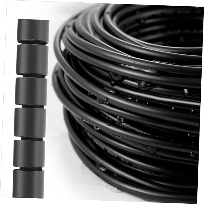 Tofficu Cable Organizer Sleeve Spiral Wire Coiled Wrap for Electrical Cords Protective Hose for Use Pet-Friendly Design Prevents Wire Damage