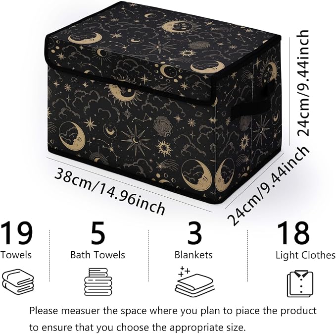 Fabric Storage Bins with Lids,Under Bed Storage Containers 3Pack | Stackable Clothes Storage Bins with Lids,Closet Organizers Fabric Box for Home and Office,Blanket Clothes Organizers