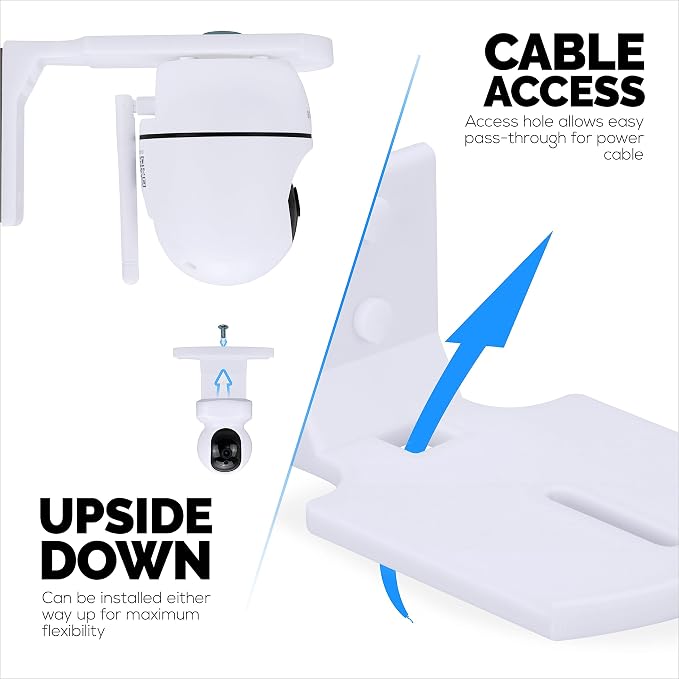 Screwless Wall Mount Small Shelf for Baby Monitors, Security Cameras, Speakers, Decor, Plants & More, Strong VHB Adhesive with Screw in Option, Easy to Install, No Mess Shelves by Brainwavz