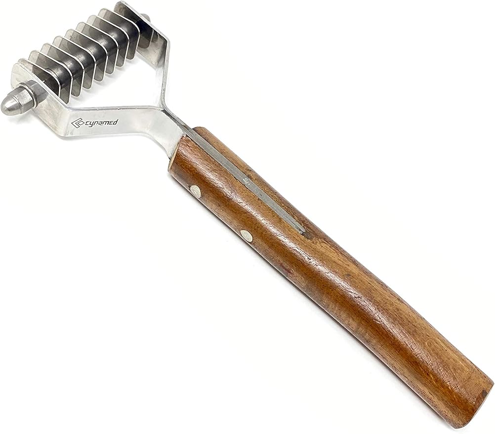 Pet Grooming Tool - Undercoat Rake for Cats & Dogs - Premium Trimmer Coat King Blade - Safe Dematting Comb for Easy Mats & Tangles Removing - No More Nasty Shedding and Flying Hair (8 Blade)