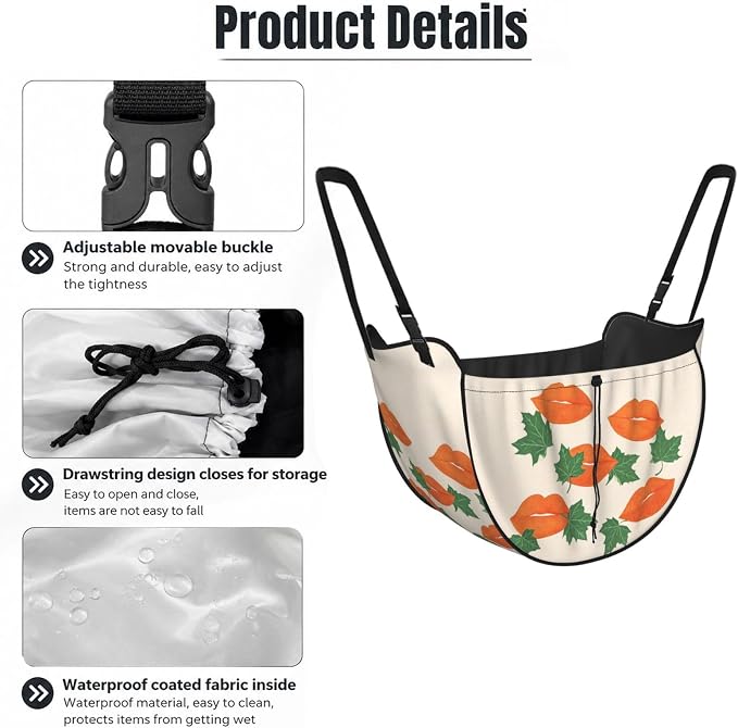 Lip Leaf Car Seat Organizer-Backseat Storage Bag for Travel | Waterproof Durable. Holds Snacks Gear Essentials. Fits Most Cars.