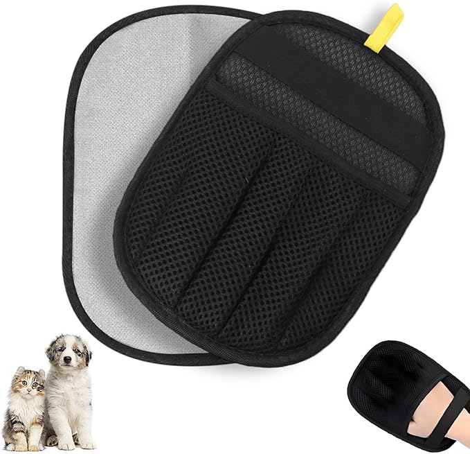 Luszmoax Pet Hair Glove for Cats & Dogs,Newly Upgraded Five-Finger Electrostatic Reusable Magic Brush,Pet Hair Remover Glove for Laundry for Pet Hair Remover Tool on Carpet,Clothing,Couch,Car Seat