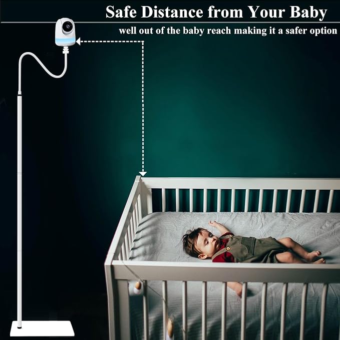 68.7 inch Baby Monitor Floor Stand Holder Compatible with Babysense HD S2 / Max View Baby Cameras Baby Camera Mount Holder Shelf(Camera Not Included)