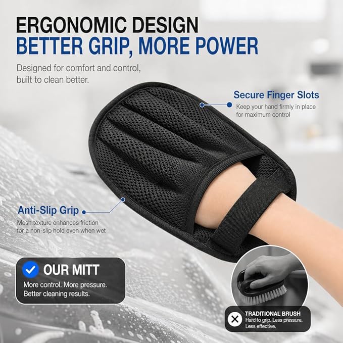 Pet Hair Removal Glove for Cats and Dogs - Electrostatic Pet Hair Remover Gloves, Reusable Magic Brush Tool for Couch, Furniture, Car & Laundry (1 PCS)