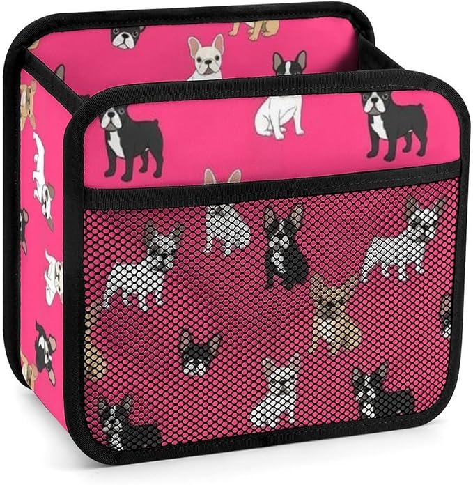 Car Organizers for Seat Back Vehicle Backseat Storage Pocket, French | Bulldogs Dogs Pets Puppy, Auto Hanging Pouch Trash Bag with Adjustable Buckle, Universal Fit for Vehicle Truck