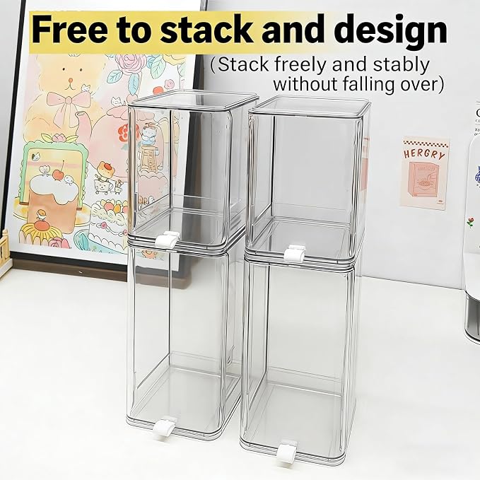 Clear Organizers Box for Collectible Toy Featuring Drawer Styles and High Strength Construction PET Toy Planner