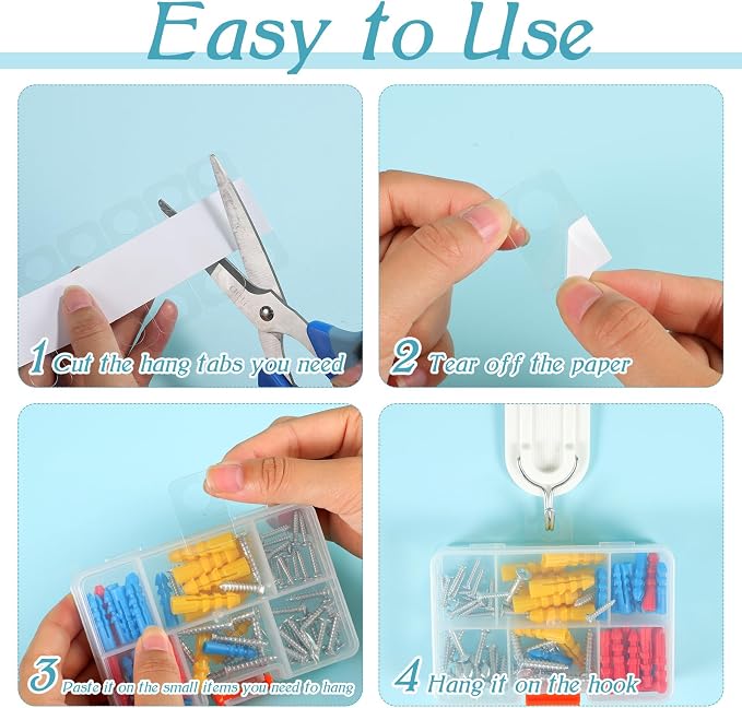 500 Pcs Hang Tags 1.3×0.9 Inch Hang Tabs Round Hole Hanging Tabs Retail Self Adhesive Hang Tags Clear Plastic Hanging Stickers Compatible for Yoto Cards Handicrafts Jewelry Display (1-1/4 x 7/8 Inch) | Clear Plastic Hanging Stickers for Store Retail Ha...