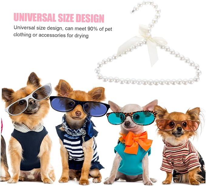 Mobestech 3pcs Pet Garment Rack for Dogs and Cats Lightweight - Hanger for Pet Clothes for Indoor and Outdoor Use Simple and Convenient Design Elegant
