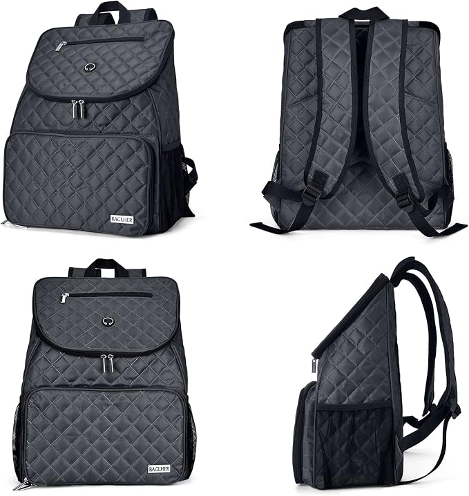 BAGLHER 丨Dog Travel Bag,Airline Approved Pet Supplies Backpack, Dog Travel Backpack with 2 Silicone Collapsible Bowls and 2 Food Baskets.